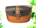 Leather Cartridge style Handbag